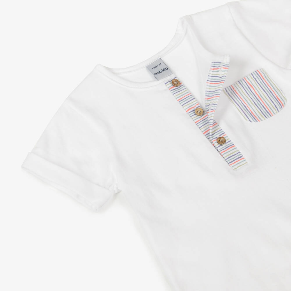 Babidu-Классический белый комплект из хлопка для мальчиков | Childrensalon Outlet