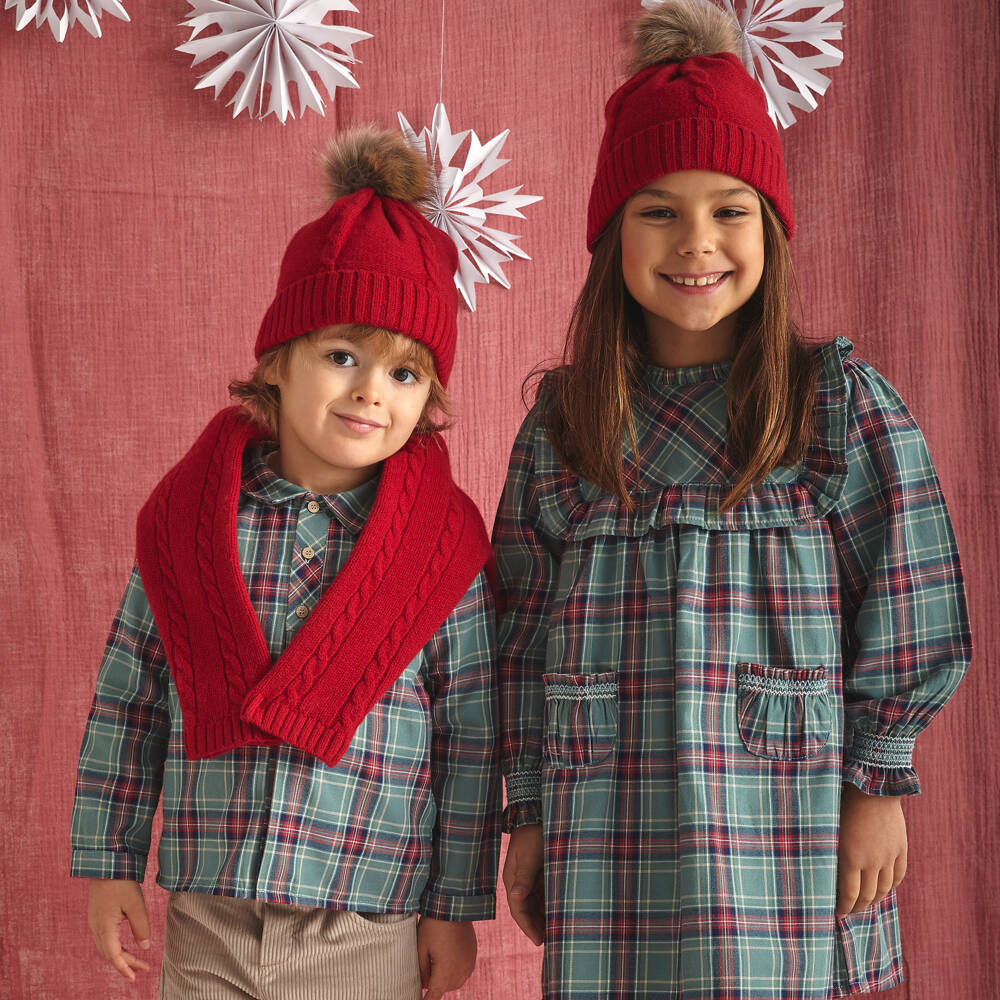 Babidu-Boys Corduroy Shorts and Checked Shirt | Childrensalon Outlet