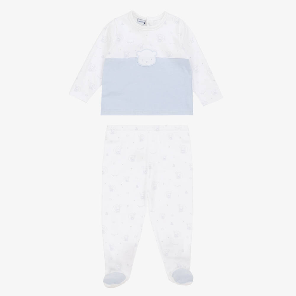 Babidu-Boys Cotton Teddy Crescent Set | Childrensalon Outlet