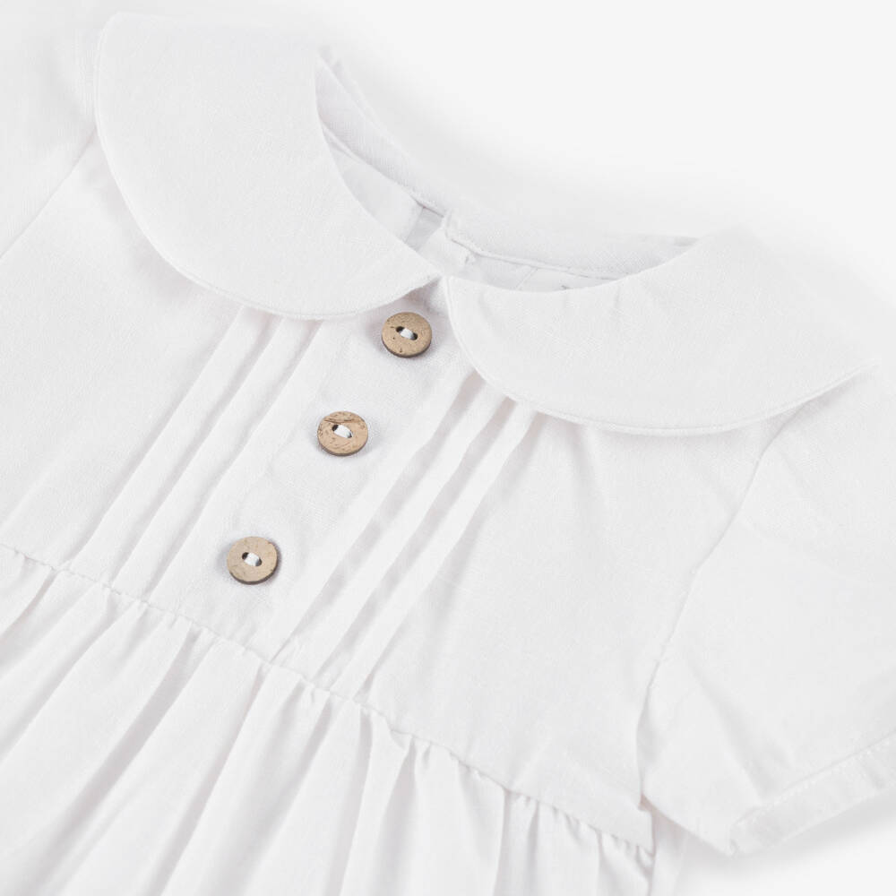 Babidu-Boys Crisp Linen Summer Romper | Childrensalon Outlet