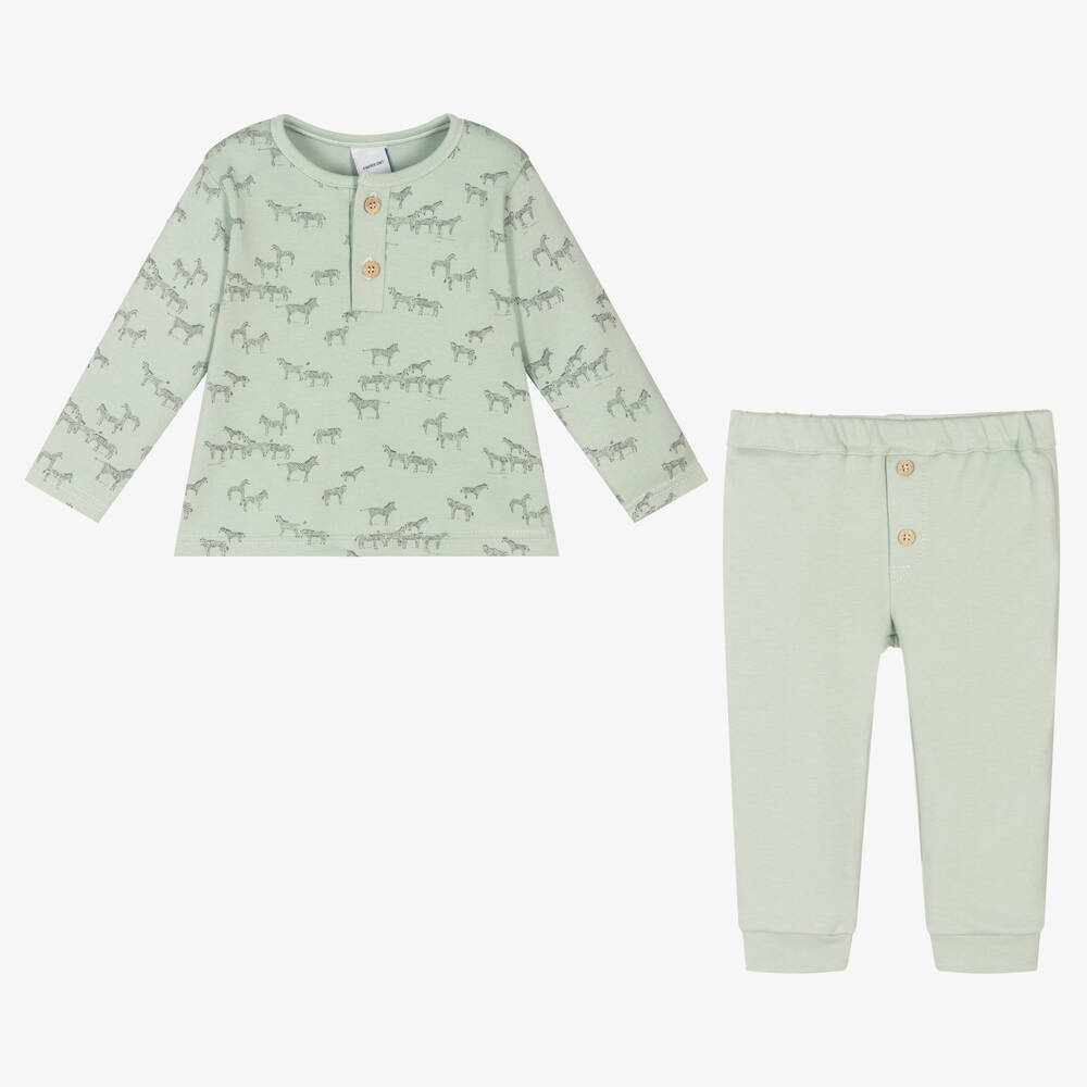 Babidu-Зеленый топ и штанишки из джерси для мальчиков | Childrensalon Outlet