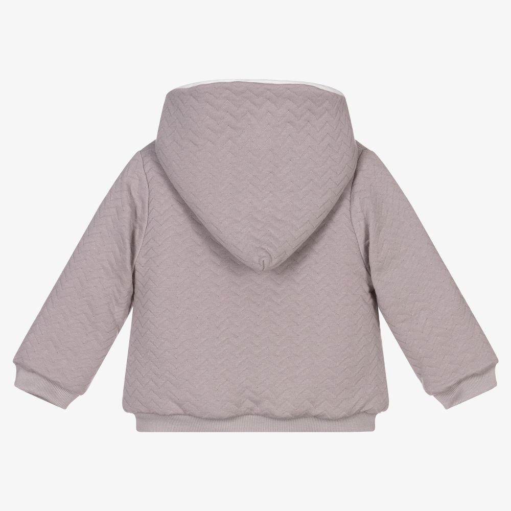 Babidu-Boys Grey Cotton Jacket | Childrensalon Outlet