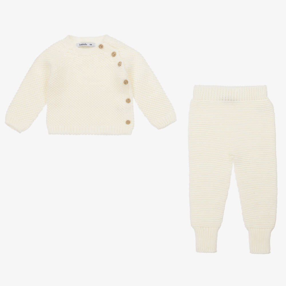 Babidu-Boys Ivory Wool Ensemble | Childrensalon Outlet