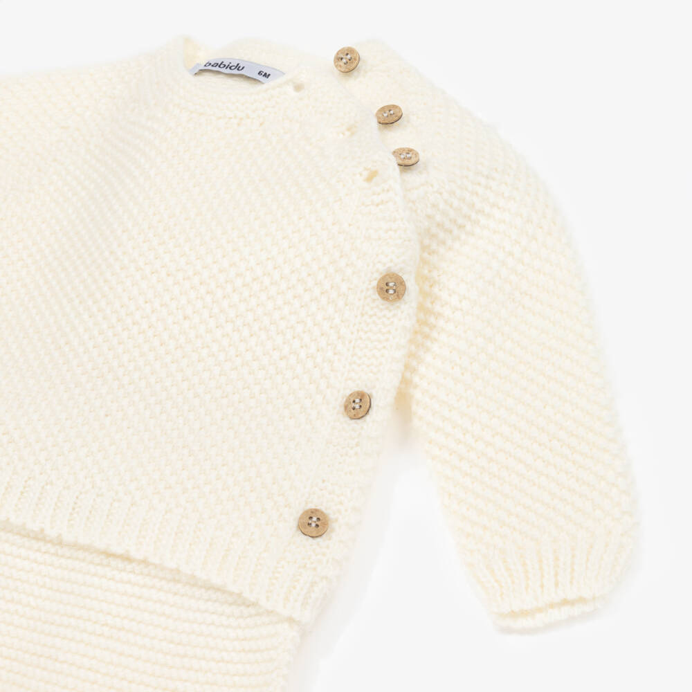 Babidu-Boys Ivory Wool Ensemble | Childrensalon Outlet
