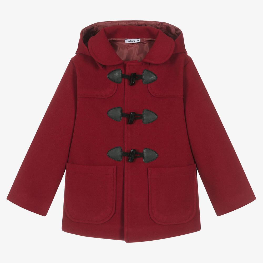 Babidu - Roter Dufflecoat für Jungen | Childrensalon