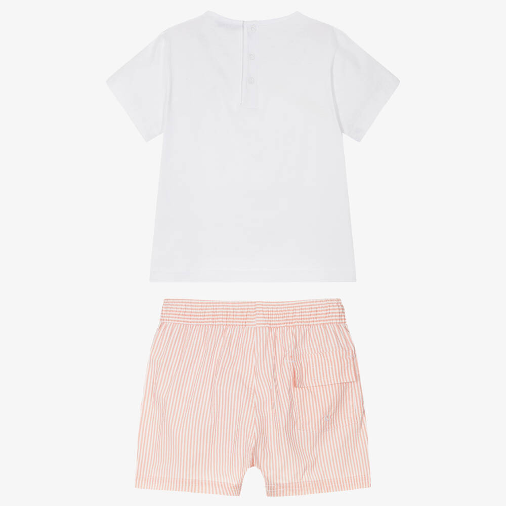 Babidu-Boys Summer Knit Stripe Set | Childrensalon Outlet