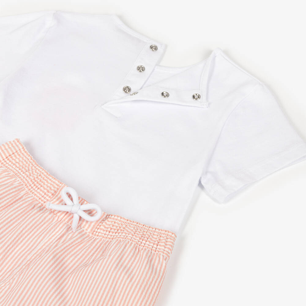 Babidu-Boys Summer Knit Stripe Set | Childrensalon Outlet