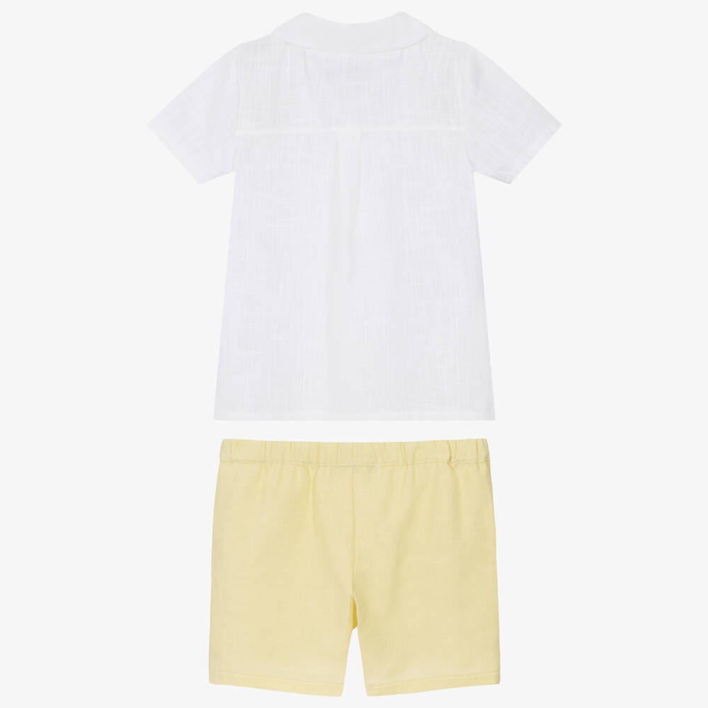 Babidu-Желто-белый комплект для мальчиков | Childrensalon Outlet