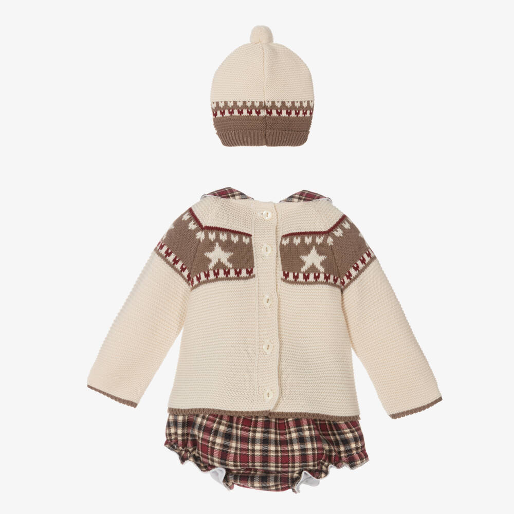 Babidu-Boys Tartan Shorts and Hat Set | Childrensalon Outlet