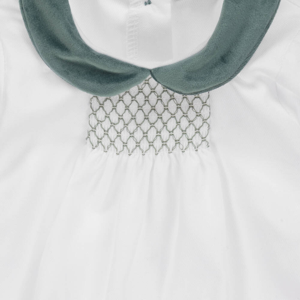 Babidu-Boys Velvet Green Dungaree Set | Childrensalon Outlet