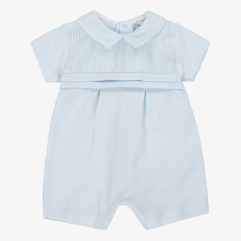 Babidu-Boys Waffle Knit Sky Shortie | Childrensalon Outlet