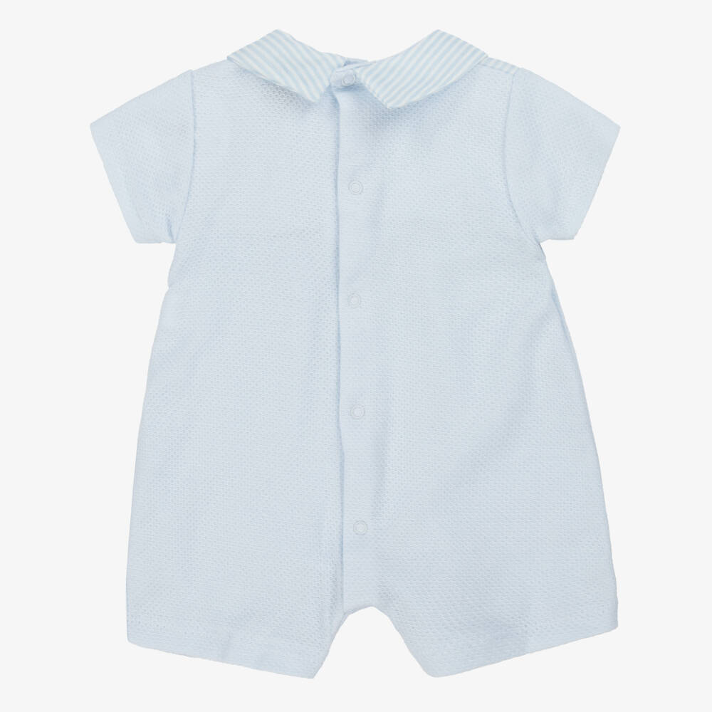 Babidu-Boys Waffle Knit Sky Shortie | Childrensalon Outlet