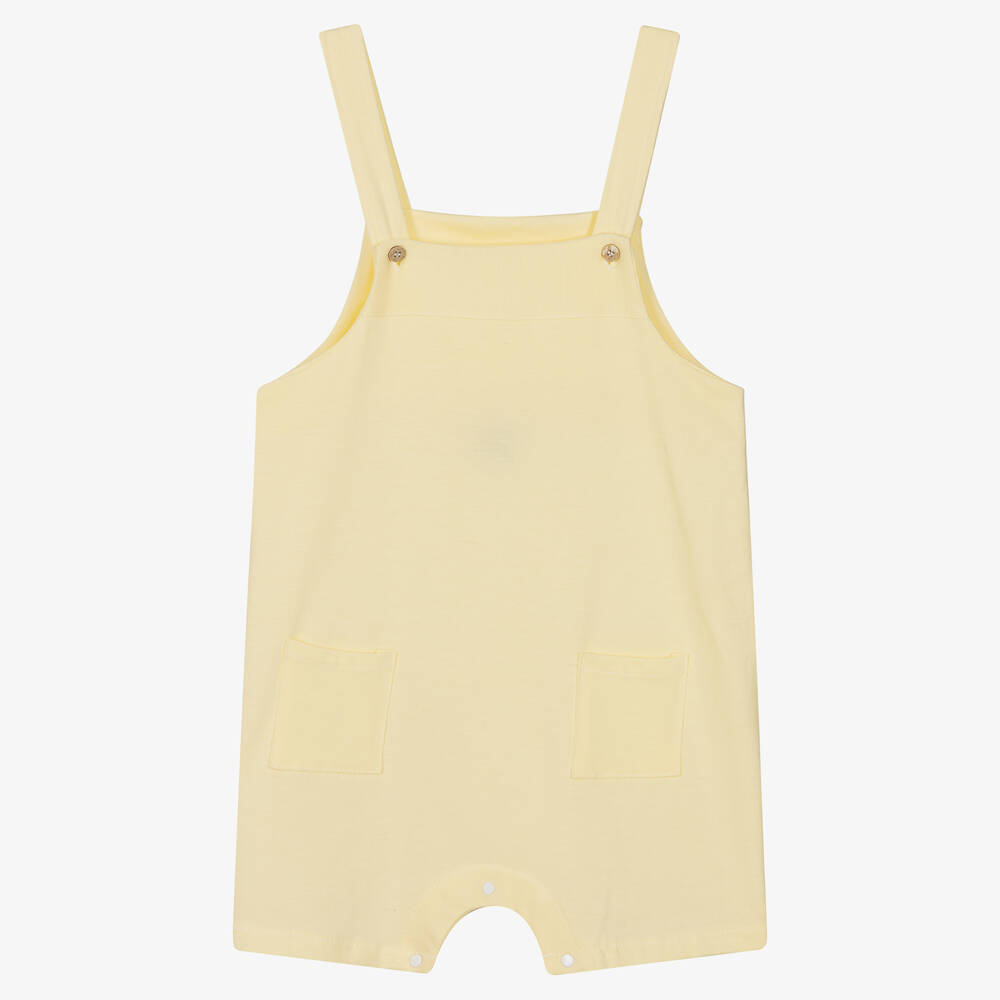 Babidu-Футболка и желтый полукомбинезон из хлопка | Childrensalon Outlet