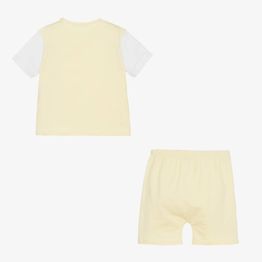 Babidu-Boys Yellow Shorts Set | Childrensalon Outlet