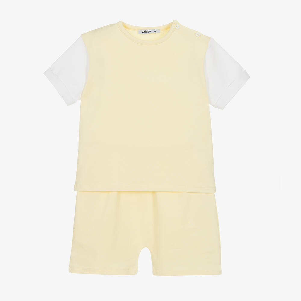 Babidu - Gelbes Top & Shorts Set für Jungen | Childrensalon