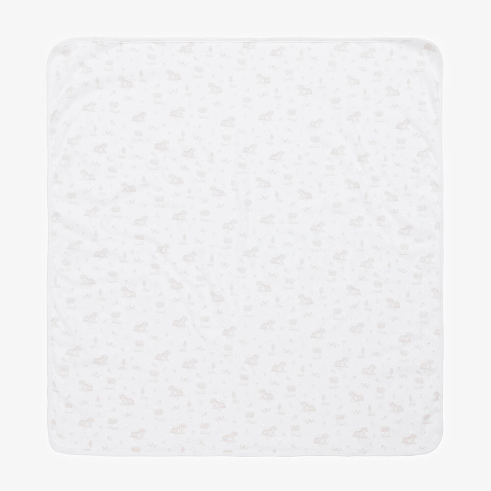 Babidu-Girls Beige Farmhouse Blanket | Childrensalon Outlet