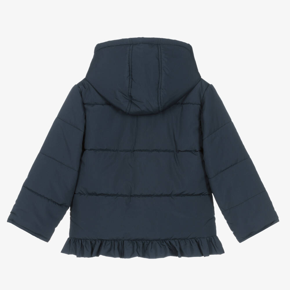 Babidu-جاكيت بافر مبطن لون كحلي للبنات | Childrensalon Outlet