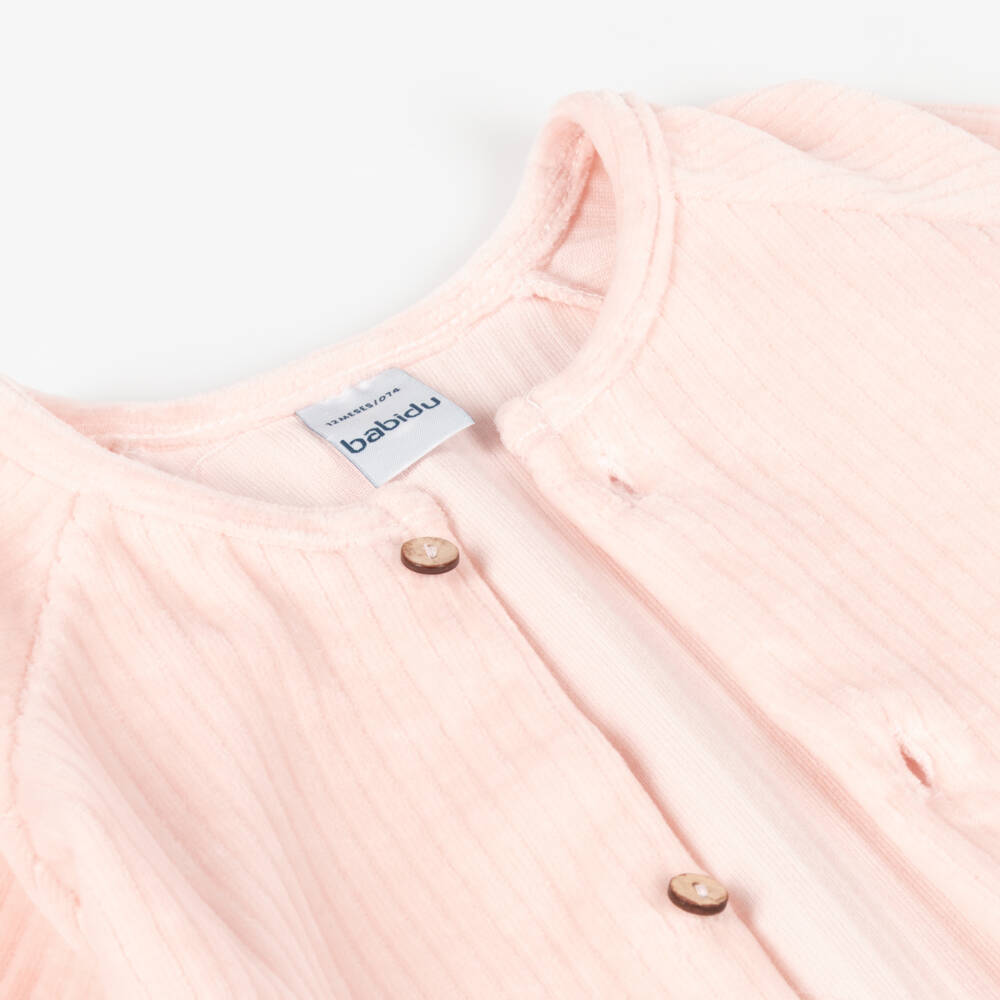 Babidu-Girls Blush Velour Ensemble | Childrensalon Outlet