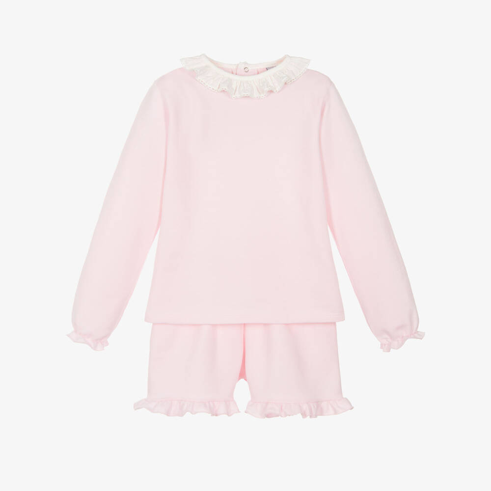 Babidu-Girls Cotton Candy Ruffle Ensemble | Childrensalon Outlet