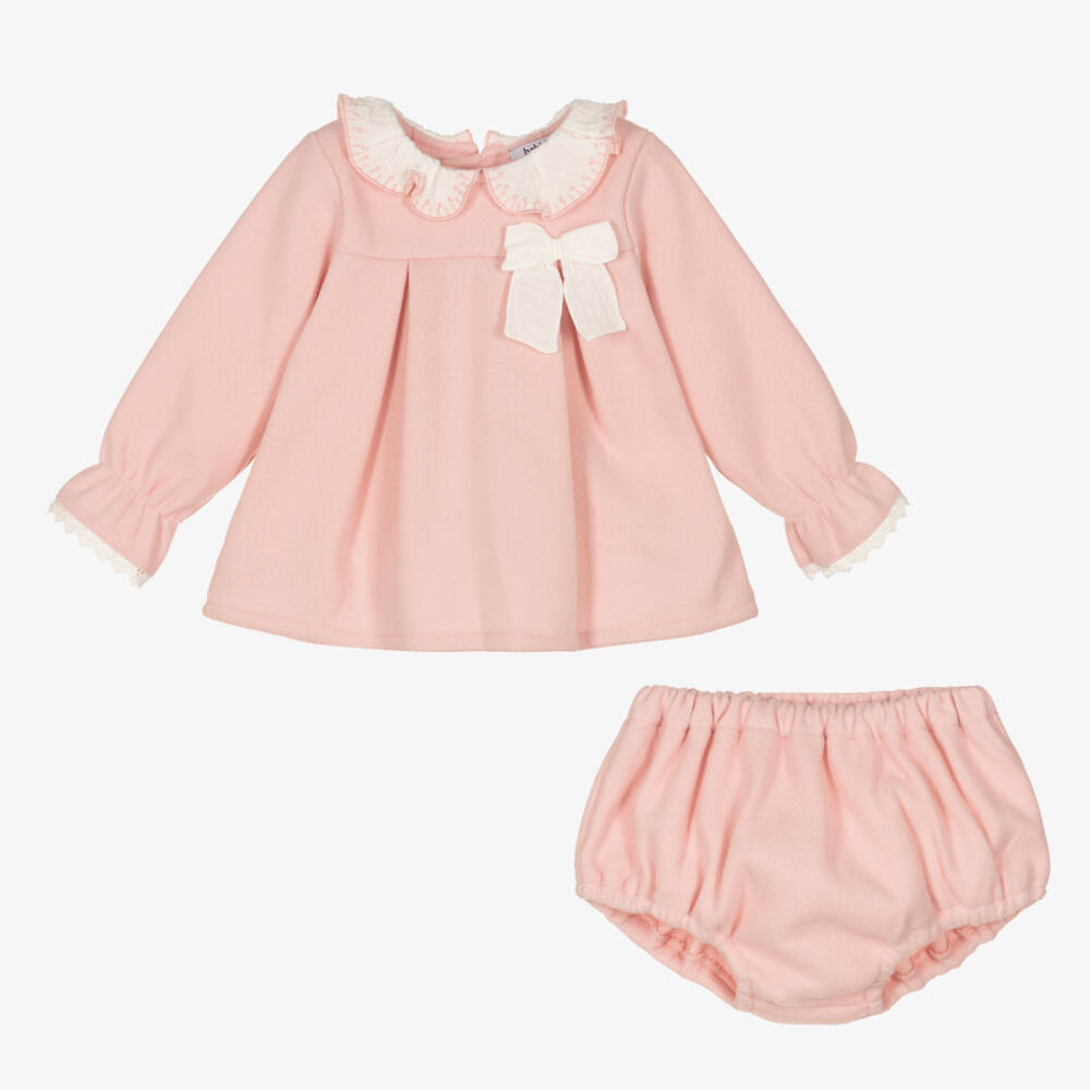 Babidu-Girls Delicate Pink Knit Dress | Childrensalon Outlet