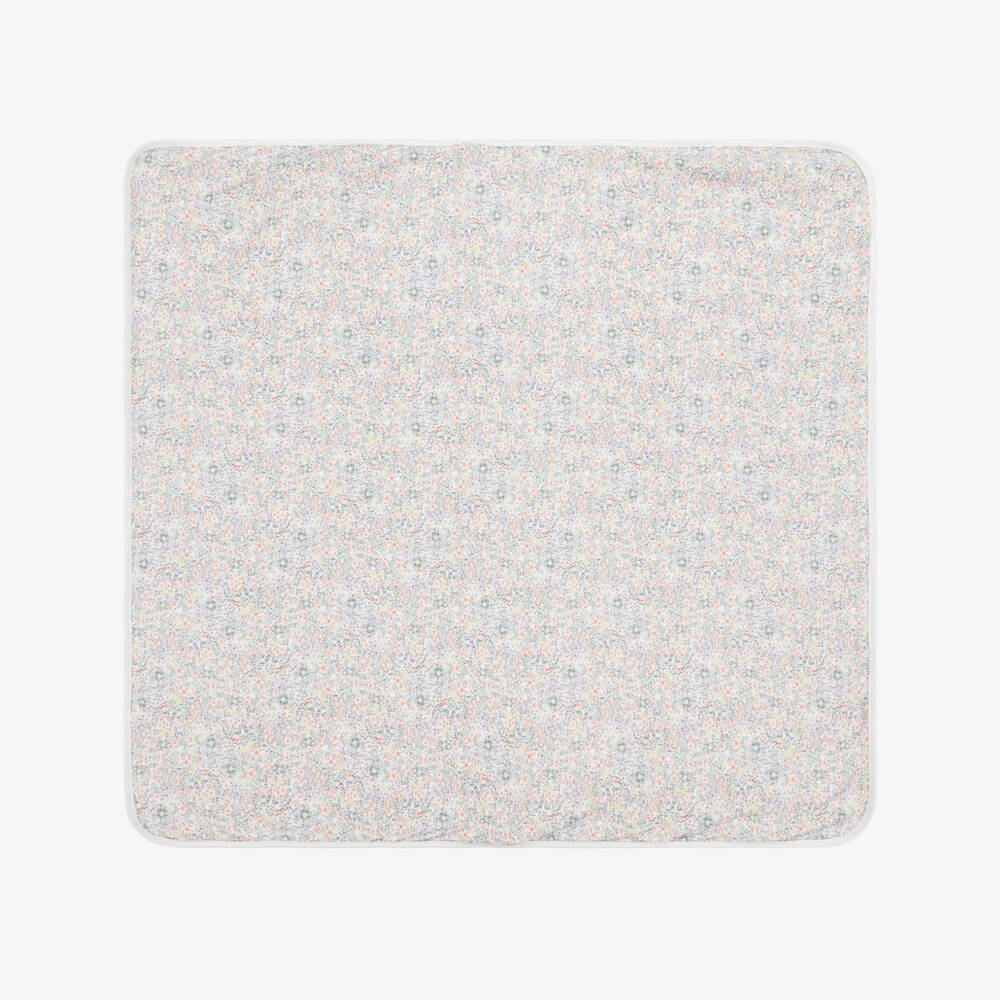 Babidu-Girls Delightful Blue Floral Shawl | Childrensalon Outlet