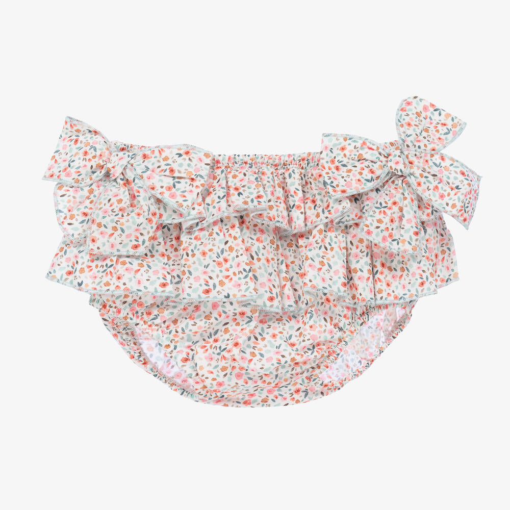Babidu-Girls Floral Cotton Bloomer Shorts | Childrensalon Outlet
