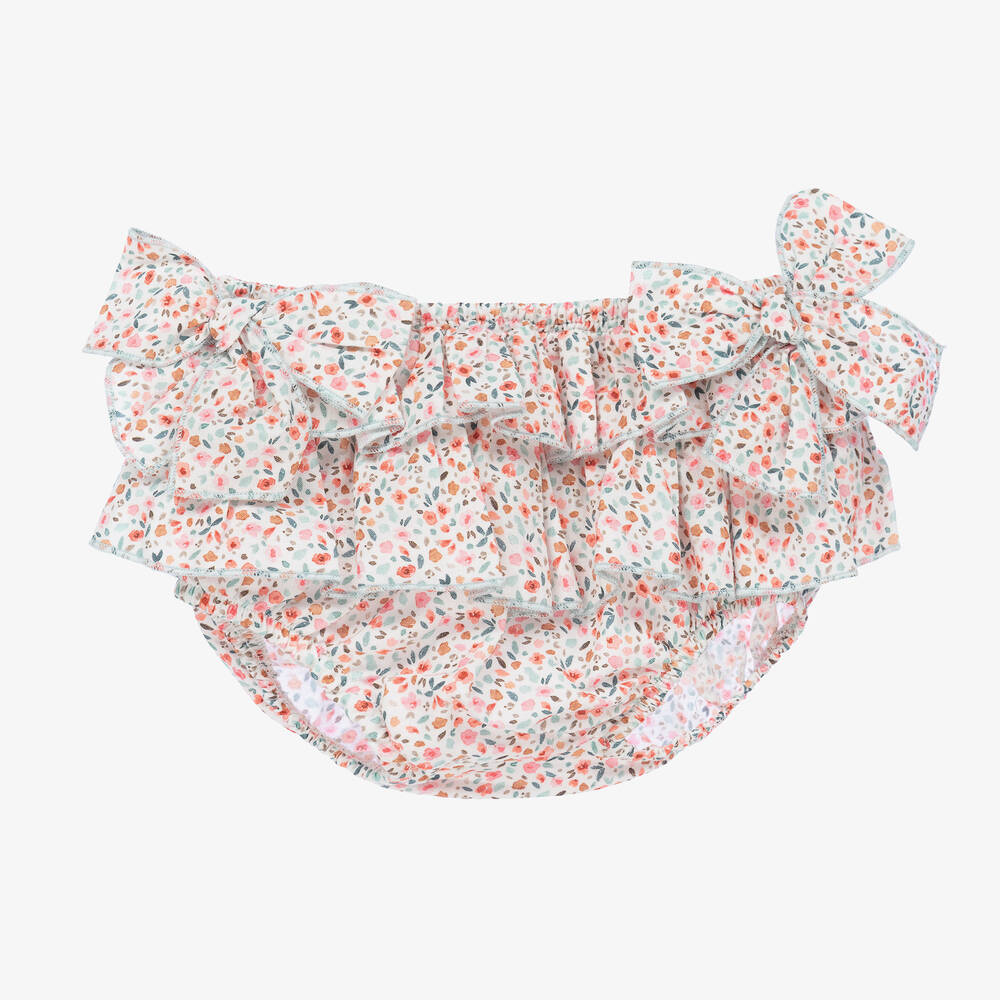 Babidu - Girls Floral Cotton Bloomer Shorts | Childrensalon