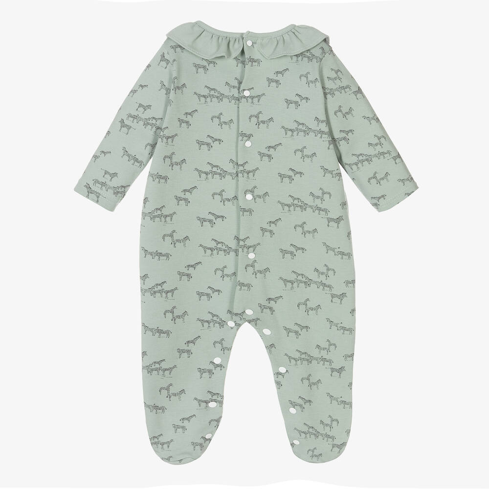 Babidu-بيبي غرو قطن لون أخضر للمولودات | Childrensalon Outlet