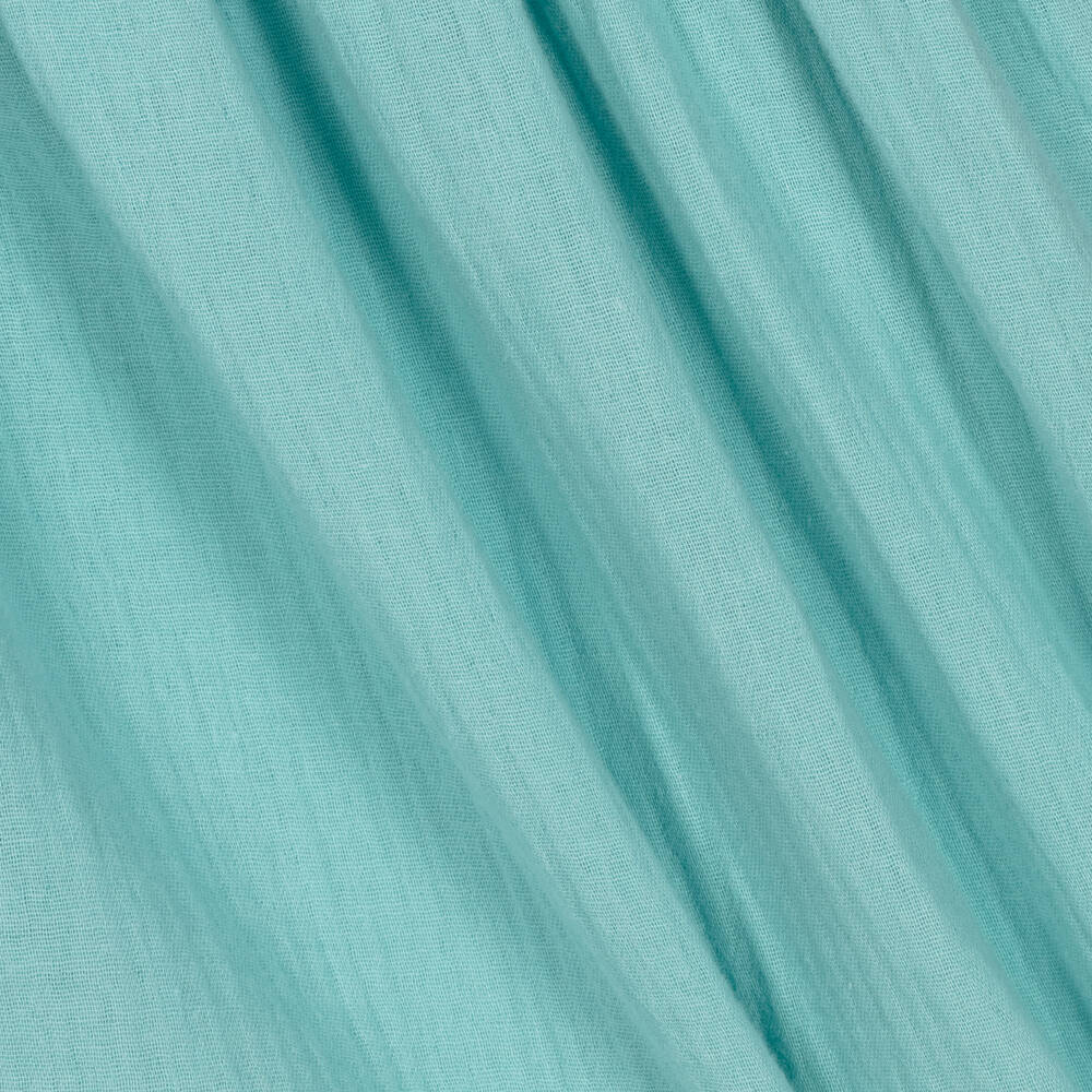 Babidu-Girls Green Cotton Dress | Childrensalon Outlet