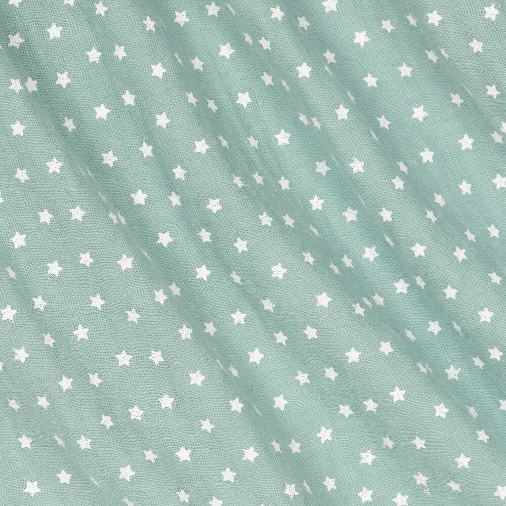 Babidu-Girls Green Stars Cotton Dress | Childrensalon Outlet