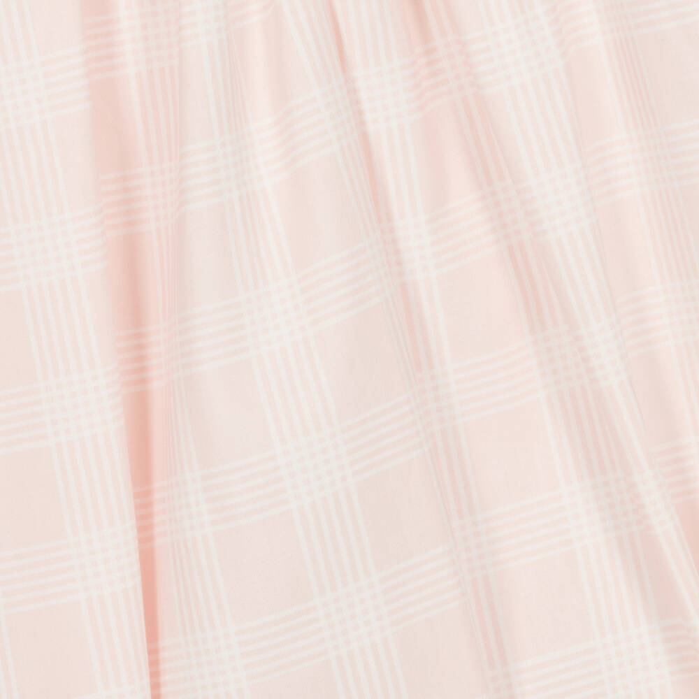 Babidu-فستان أطفال بناتي قطن تويل كاروهات لون زهري | Childrensalon Outlet