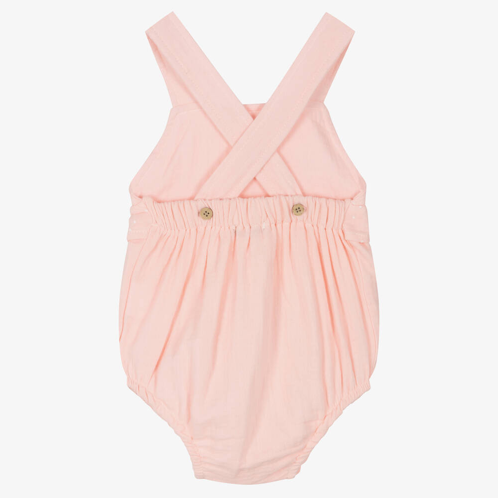 Babidu-Girls Pink Cotton Shortie | Childrensalon Outlet