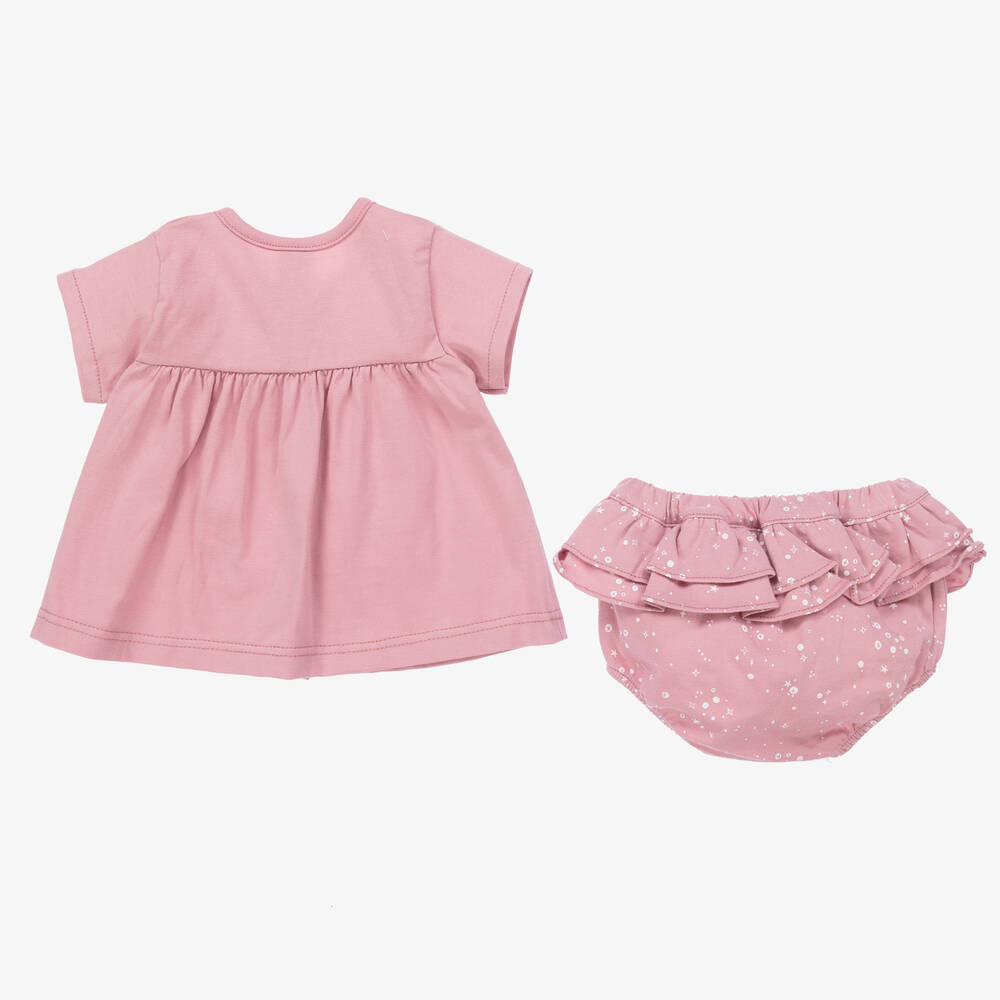 بابيدو -Girls Pink Cotton Shorts Set | Childrensalon Outlet