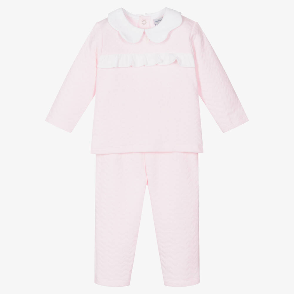 Babidu - Rosa Baumwollhosen-Set (M) | Childrensalon