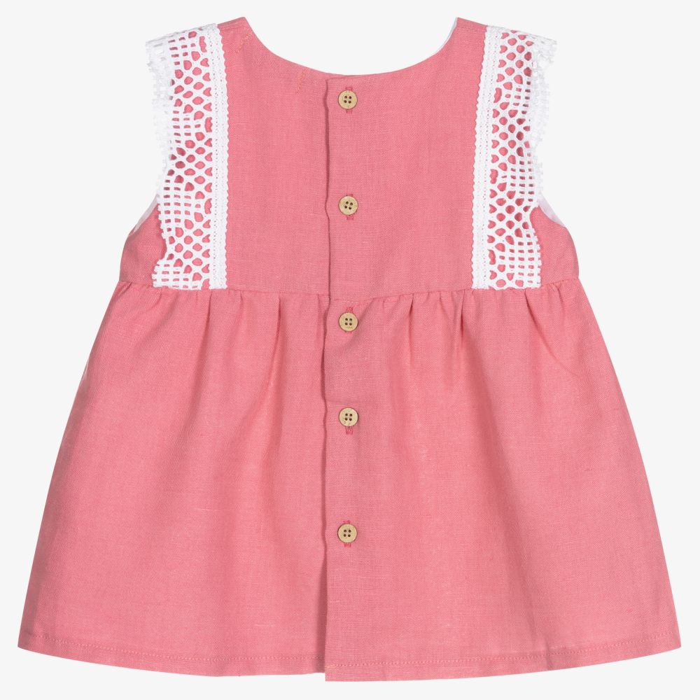 Babidu-Girls Pink Dress Set | Childrensalon Outlet