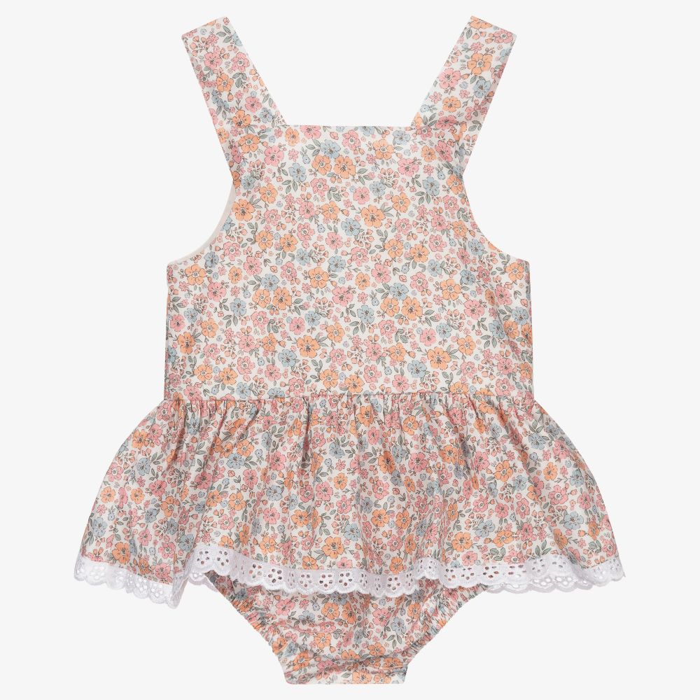 Babidu-Розовое платье в цветочек для девочек | Childrensalon Outlet