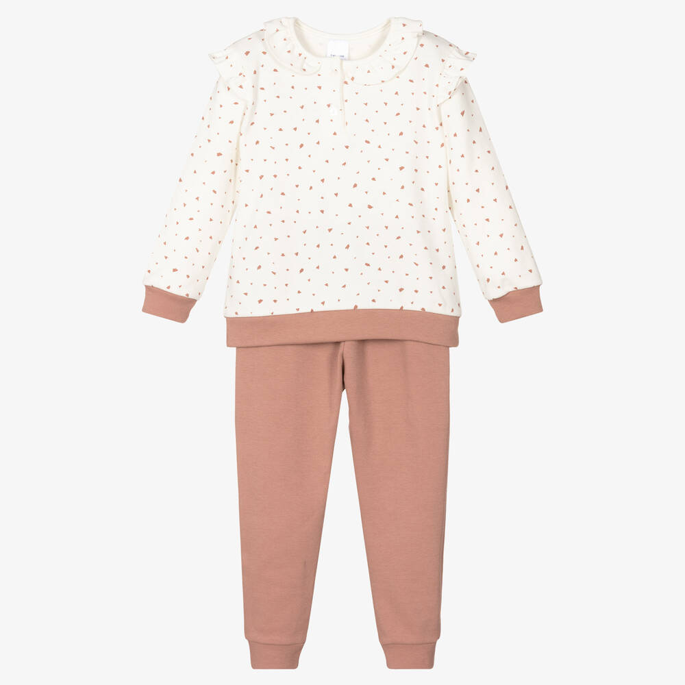 Babidu-Кремово-розовая пижама для девочек | Childrensalon Outlet