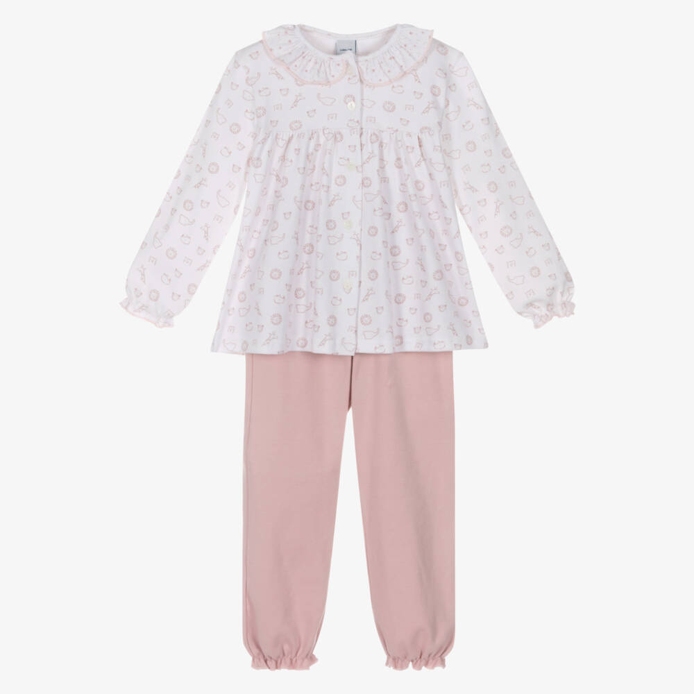 Babidu-Пижама с розовым джунглевым принтом для девочек | Childrensalon Outlet