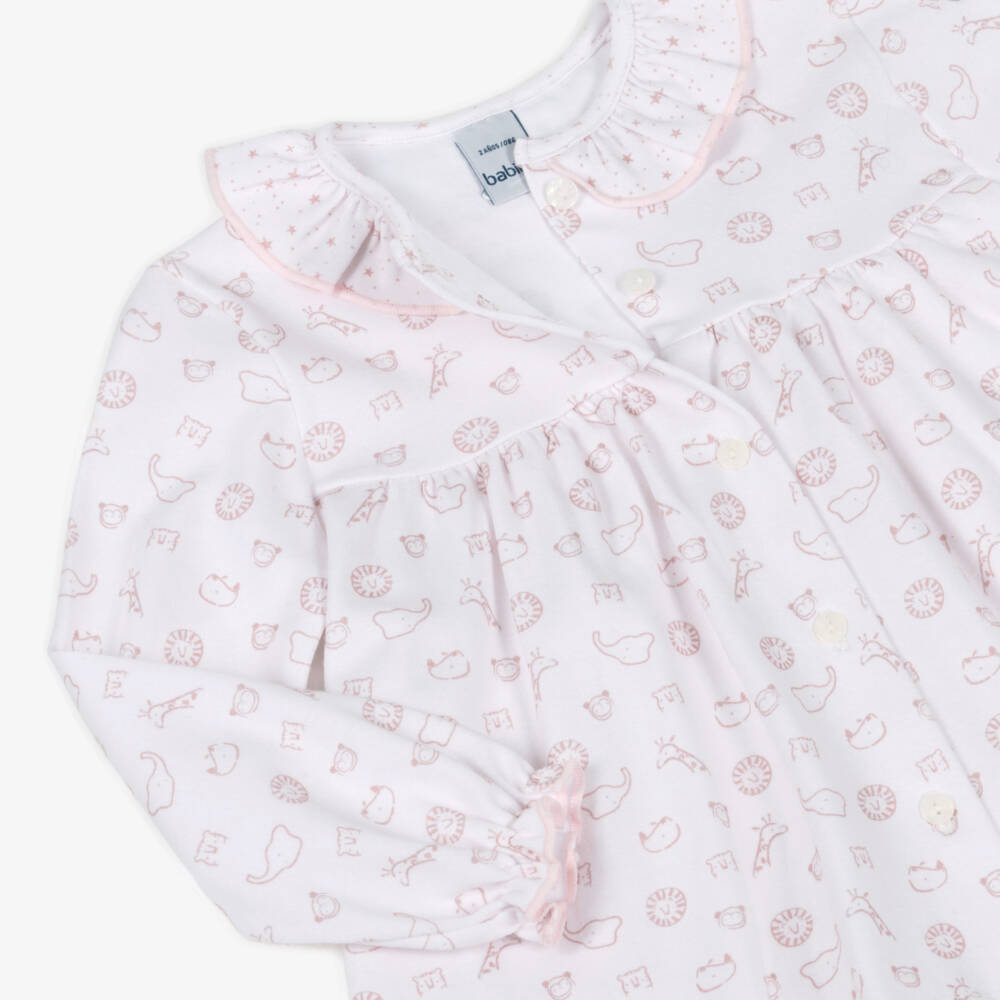 Babidu-Пижама с розовым джунглевым принтом для девочек | Childrensalon Outlet