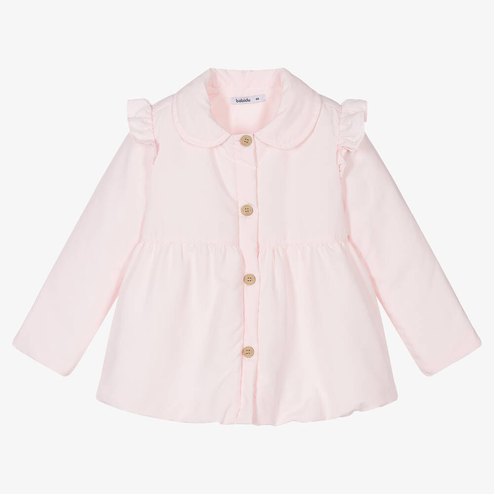 Babidu-Girls Pink Padded Coat | Childrensalon Outlet