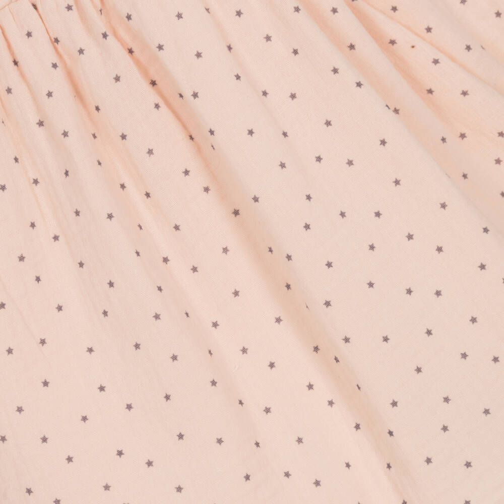Babidu-Girls Pink Star Pattern Dress | Childrensalon Outlet