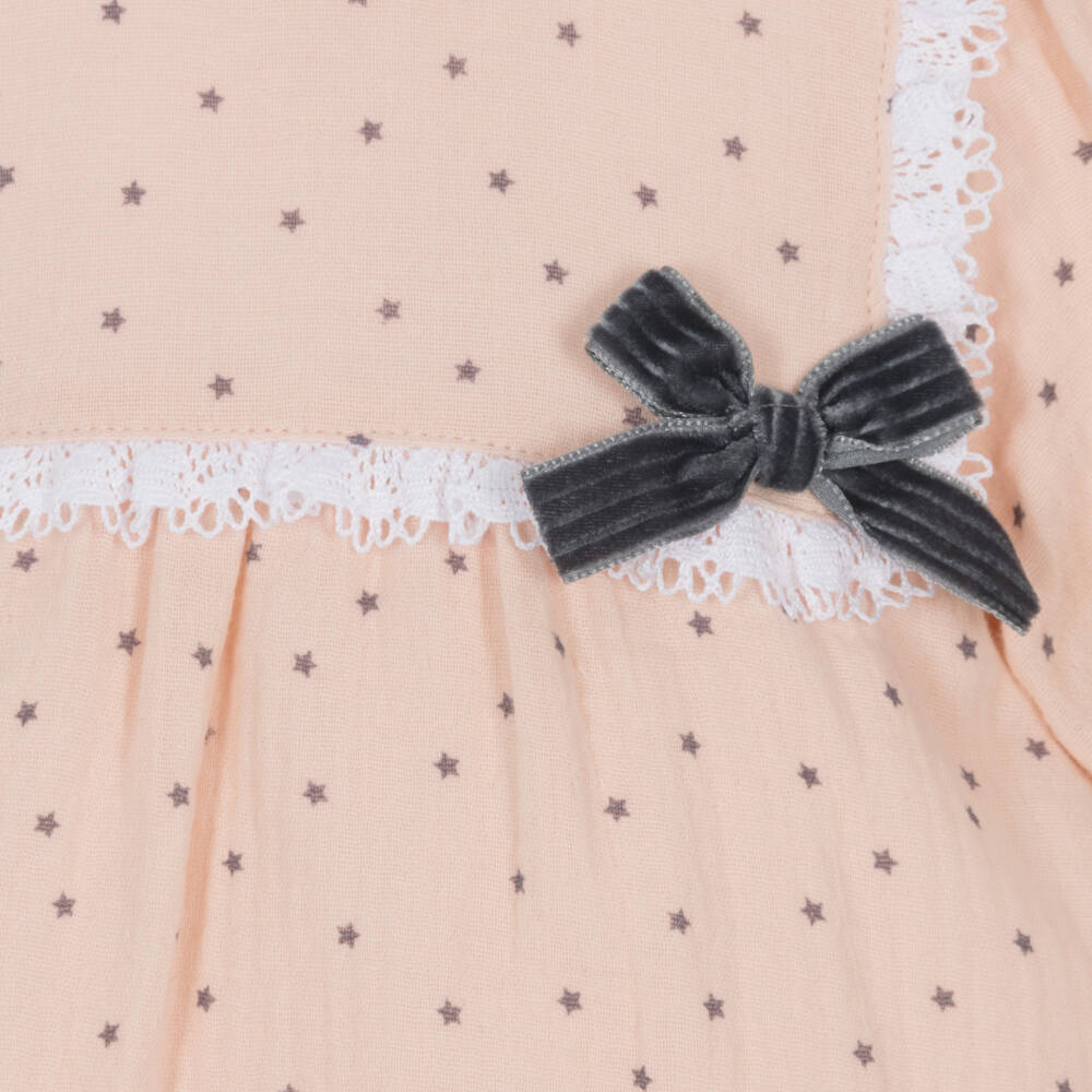 Babidu-Girls Pink Star Patterned Shortie | Childrensalon Outlet