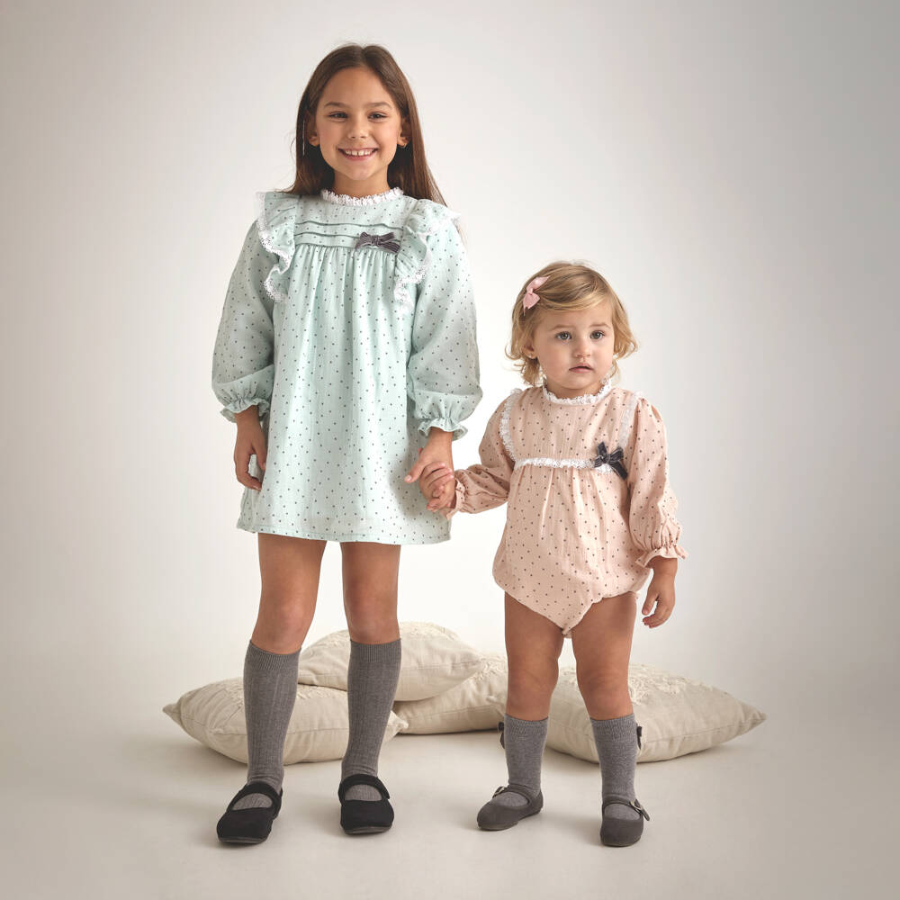 Babidu-Girls Pink Star Patterned Shortie | Childrensalon Outlet