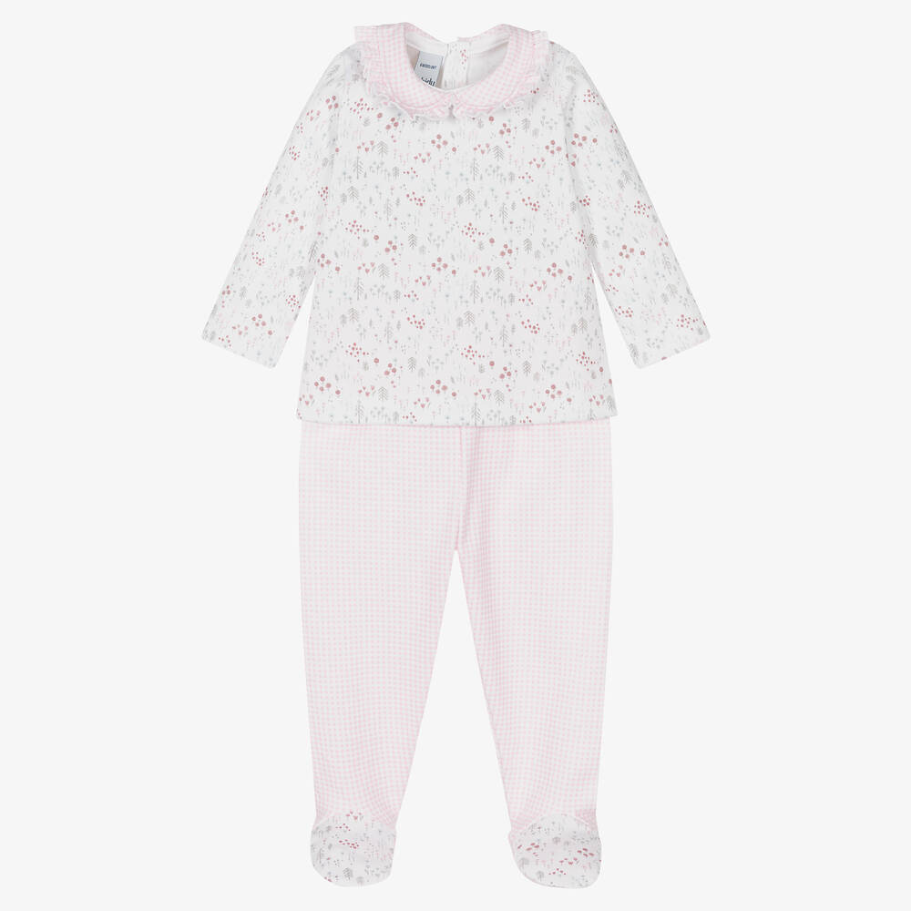 Babidu - Белый топ и розовые штанишки | Childrensalon