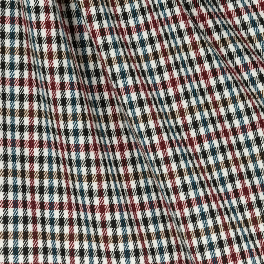 Babidu-Girls Red Check Cotton Skirt Set | Childrensalon Outlet