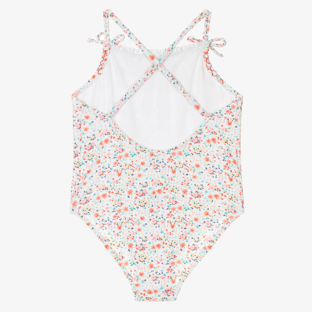 Babidu-مايّو بطبعة ورود لون أحمر وأبيض للبنات | Childrensalon Outlet