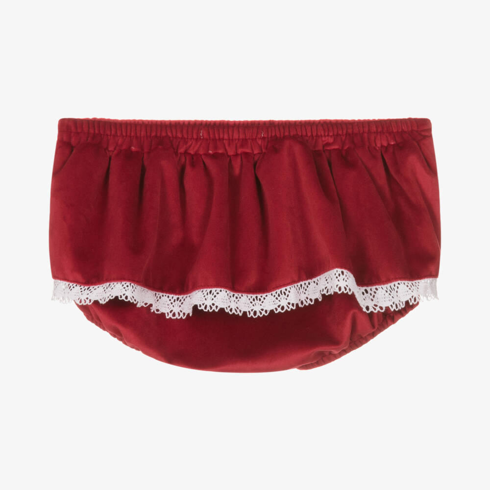 Babidu-Girls Scarlet Velvet Dress | Childrensalon Outlet