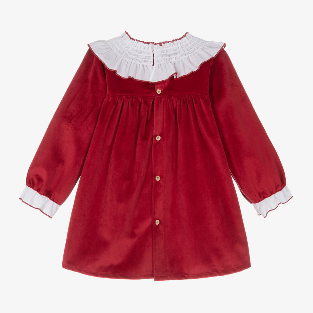 Babidu-Girls Scarlet Velvet Gown | Childrensalon Outlet