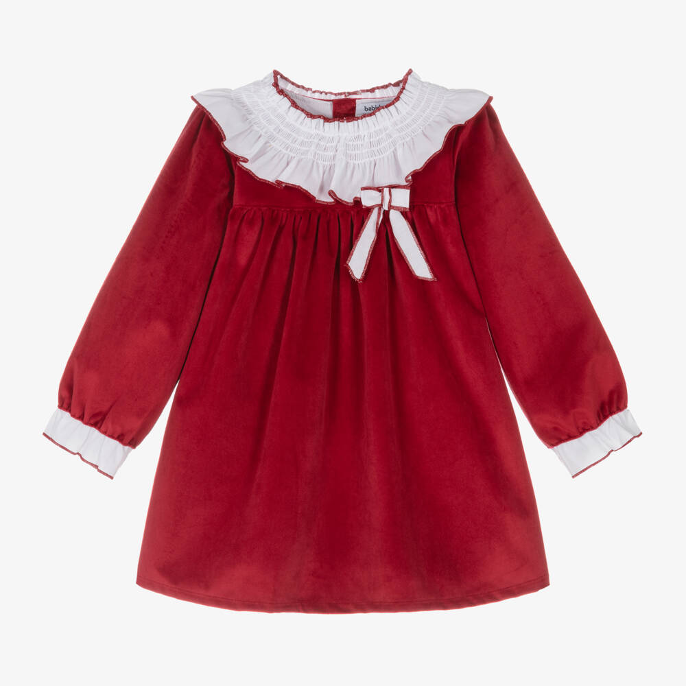 Babidu-Girls Scarlet Velvet Gown | Childrensalon Outlet