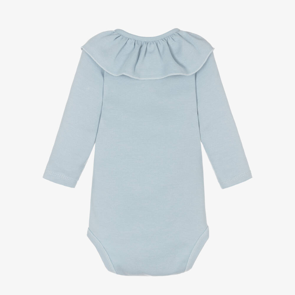 Babidu-بودي سوت قطن لون أزرق للمولودات | Childrensalon Outlet